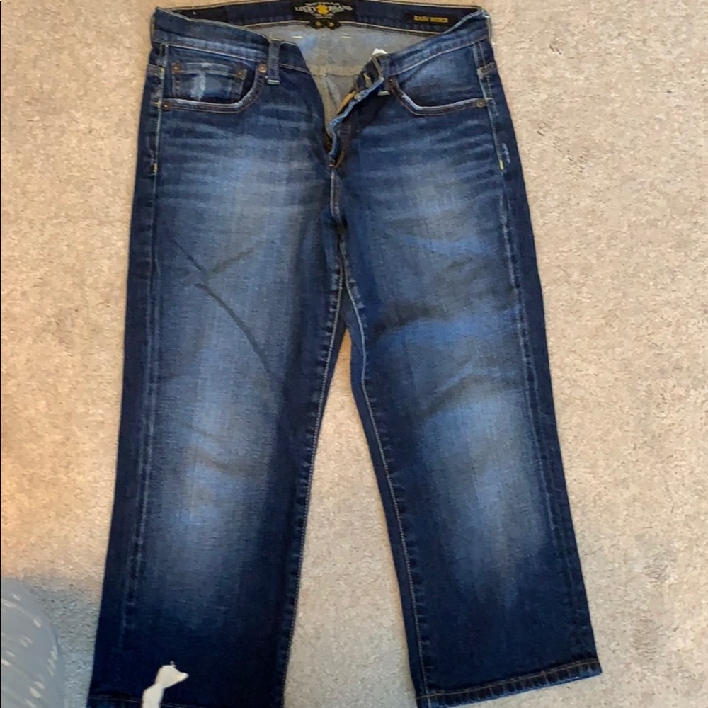 Lucky brand easy rider crop jeans